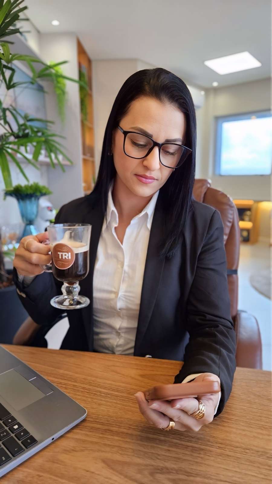 Camila Luz durante sessão terapêutica
